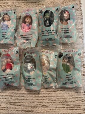 Vintage Sealed Madame Alexander 2007 Wizard of Oz McDonalds 5 Inch Toys Lot 1-8
